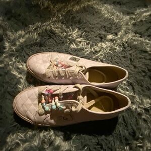 G by Guess Pink Quilted Kids Sneakers